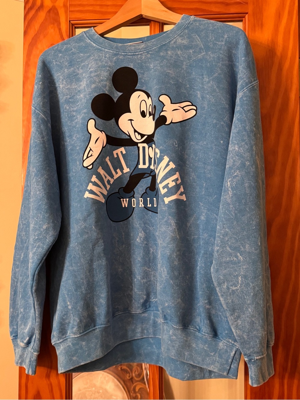 Disney Blue Mickey Crewneck Unisex Sweatshirt